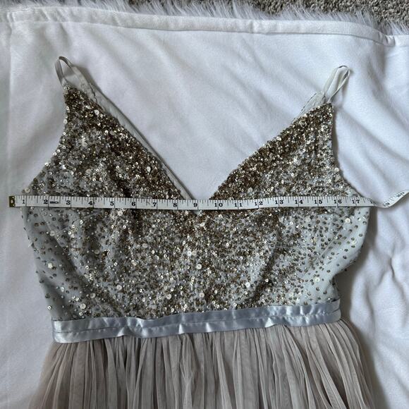 BHLDN Avery Beaded Sequin Bridesmaid Dress 6 - Picture 6 of 9